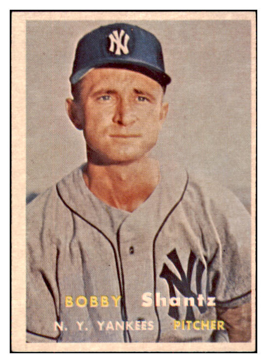 1957 Topps Baseball #272 Bobby Shantz Yankees EX-MT 497472