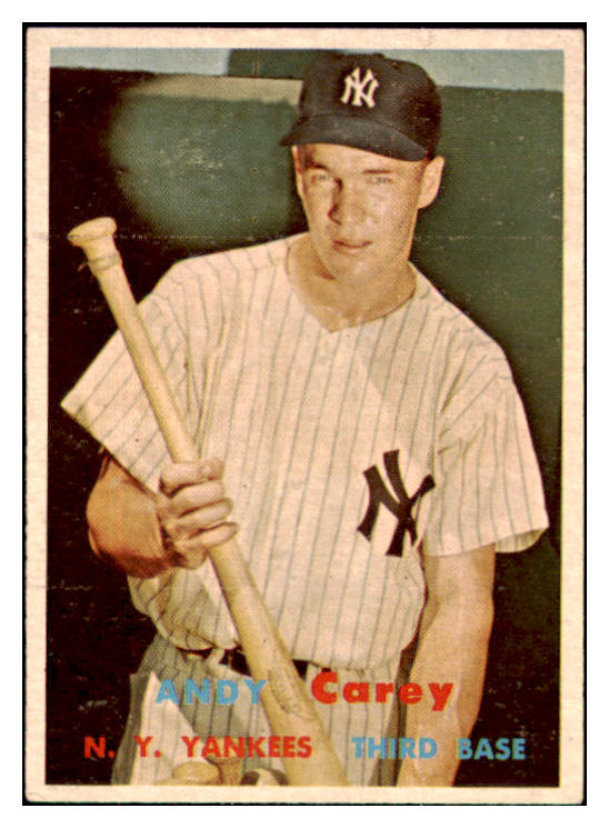 1957 Topps Baseball #290 Andy Carey Yankees NR-MT 497480