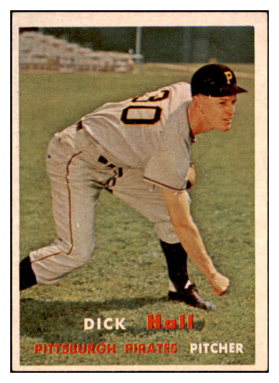 1957 Topps Baseball #308 Dick Hall Pirates EX-MT 497488