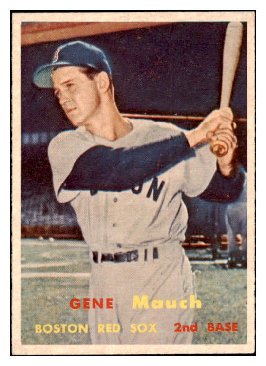 1957 Topps Baseball #342 Gene Mauch Red Sox NR-MT 497500