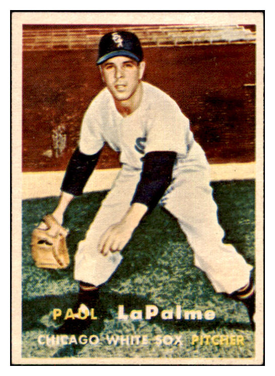 1957 Topps Baseball #344 Paul Lapalme White Sox EX-MT 497501