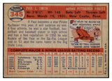 1957 Topps Baseball #345 Paul Smith Pirates NR-MT 497502