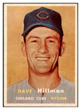 1957 Topps Baseball #351 Dave Hillman Cubs NR-MT 497504
