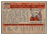 1957 Topps Baseball #362 Roman Mejias Pirates EX-MT 497513