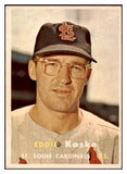 1957 Topps Baseball #363 Eddie Kasko Cardinals NR-MT 497514