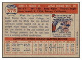 1957 Topps Baseball #375 Jim Landis White Sox EX-MT 497521