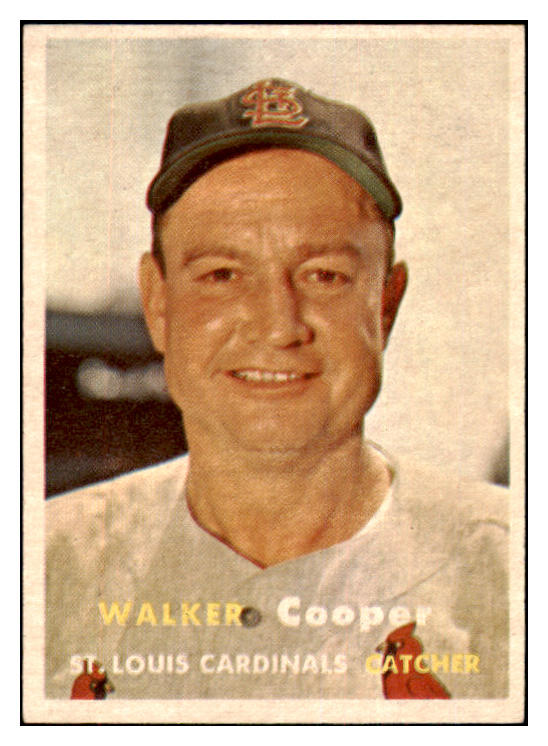 1957 Topps Baseball #380 Walker Cooper Cardinals NR-MT 497526