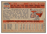 1957 Topps Baseball #382 Jim Brideweser Orioles EX-MT 497530