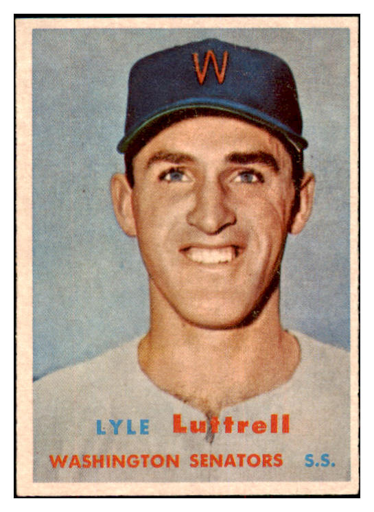 1957 Topps Baseball #386 Lyle Luttrell Senators NR-MT 497532