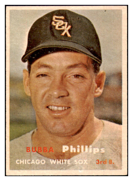 1957 Topps Baseball #395 Bubba Phillips White Sox EX-MT 497540