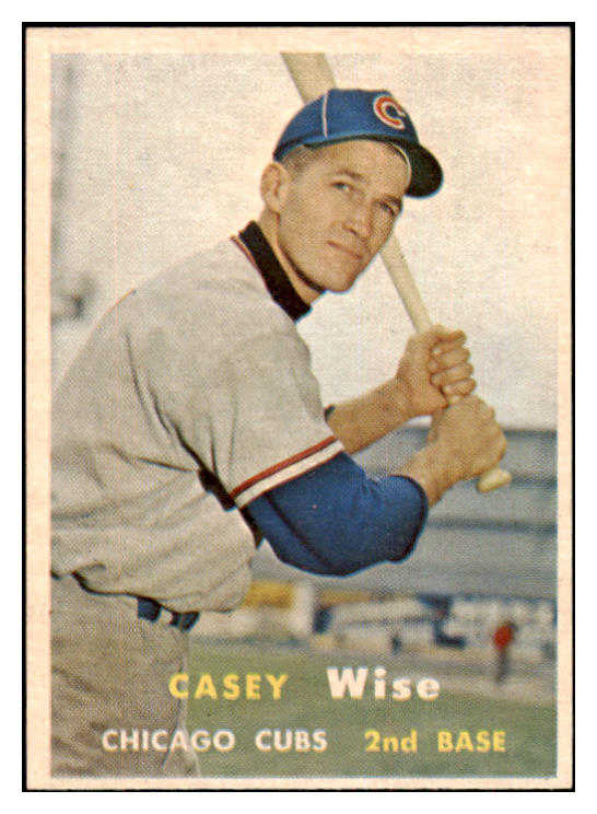 1957 Topps Baseball #396 Casey Wise Cubs NR-MT 497541