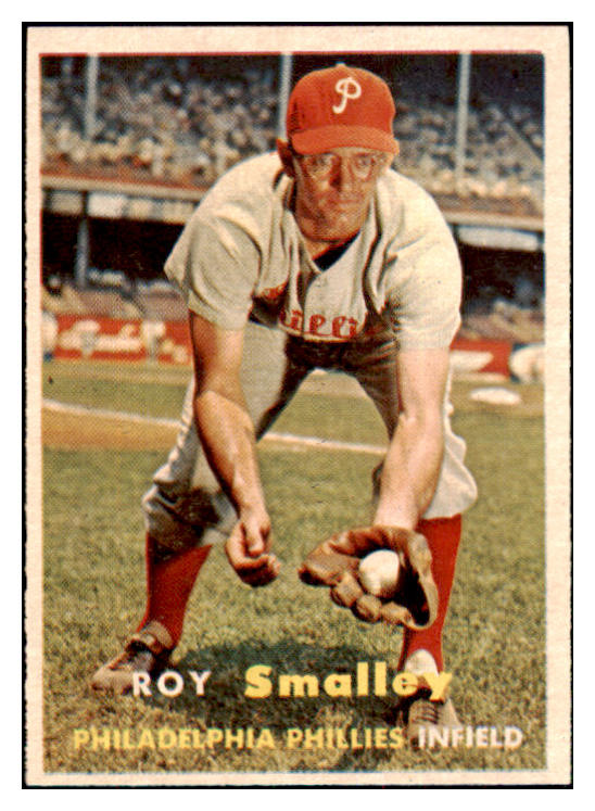 1957 Topps Baseball #397 Roy Smalley Phillies NR-MT 497542