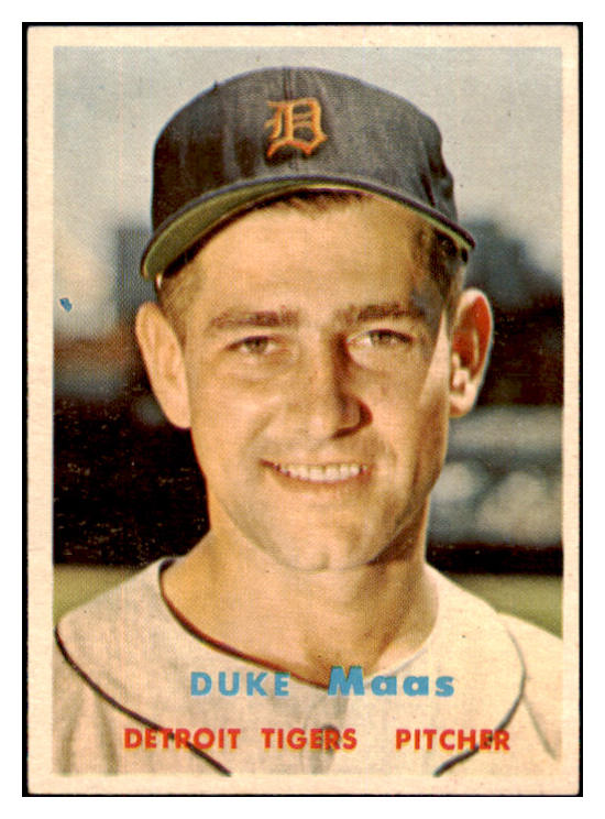 1957 Topps Baseball #405 Duke Maas Tigers NR-MT 497548