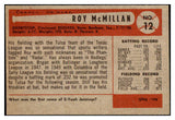1954 Bowman Baseball #012 Roy McMillan Reds NR-MT 497559