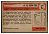 1954 Bowman Baseball #013 Paul Minner Cubs NR-MT 497560