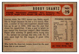 1954 Bowman Baseball #019 Bobby Shantz A's EX-MT 497565