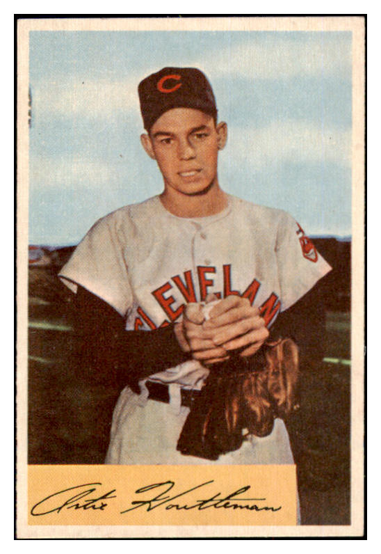1954 Bowman Baseball #020 Art Houtteman Indians EX-MT 497566