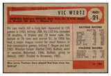 1954 Bowman Baseball #021 Vic Wertz Orioles NR-MT 497567