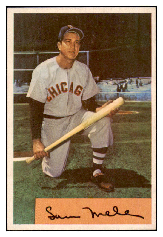 1954 Bowman Baseball #022 Sam Mele White Sox NR-MT 497568