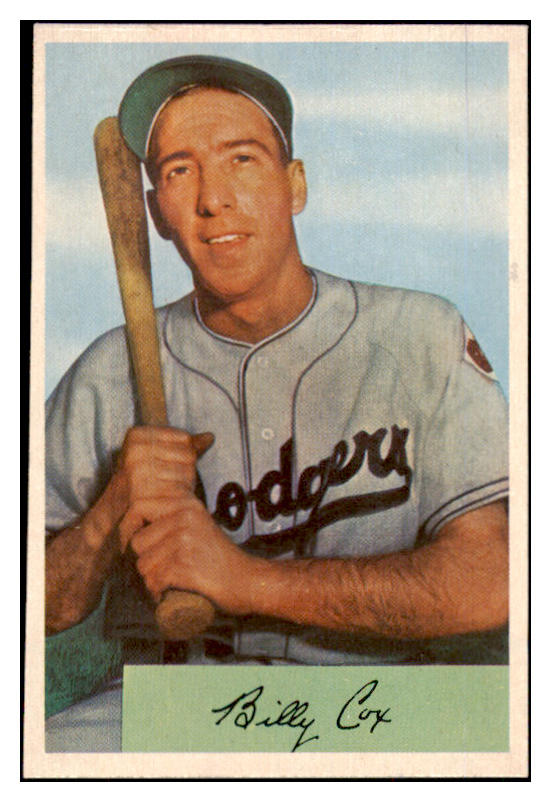 1954 Bowman Baseball #026 Billy Cox Dodgers NR-MT 497575