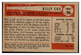 1954 Bowman Baseball #026 Billy Cox Dodgers NR-MT 497575
