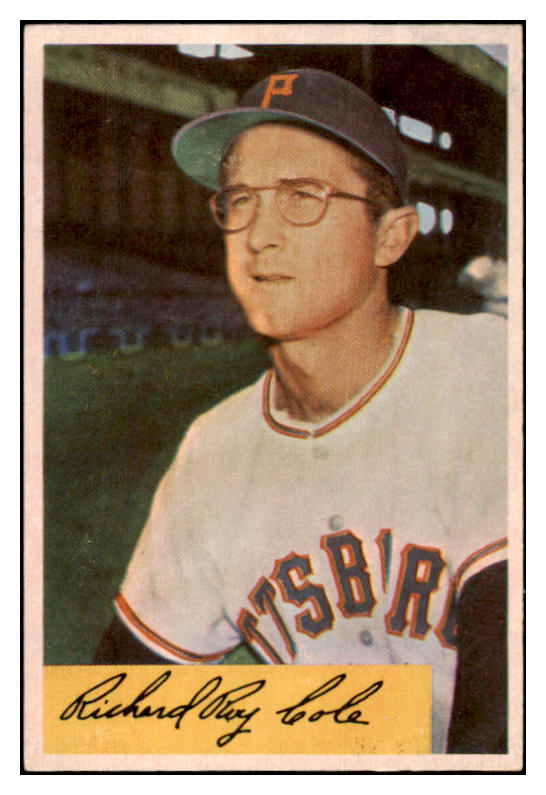 1954 Bowman Baseball #027 Dick Cole Pirates EX-MT 497576