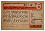 1954 Bowman Baseball #027 Dick Cole Pirates EX-MT 497576