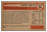 1954 Bowman Baseball #034 Sammy White Red Sox NR-MT 497585