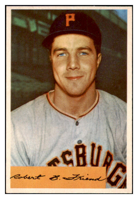 1954 Bowman Baseball #043 Bob Friend Pirates NR-MT 497596