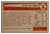 1954 Bowman Baseball #048 Jack Dittmer Braves NR-MT 497603