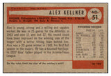 1954 Bowman Baseball #051 Alex Kellner A's NR-MT 497606