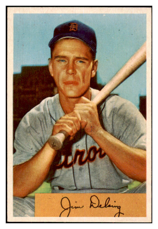 1954 Bowman Baseball #055 Jim Delsing Tigers NR-MT 497611