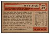 1954 Bowman Baseball #059 Bob Schultz Pirates NR-MT 497614