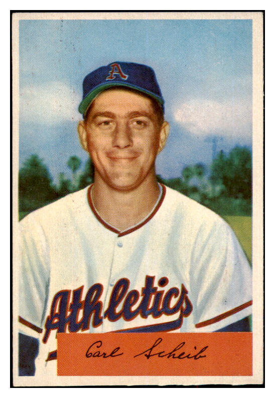 1954 Bowman Baseball #067 Carl Scheib A's NR-MT 497622