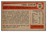 1954 Bowman Baseball #067 Carl Scheib A's NR-MT 497622