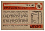 1954 Bowman Baseball #071 Ted Gray Tigers NR-MT 497627