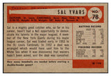 1954 Bowman Baseball #078 Sal Yvars Cardinals NR-MT 497634