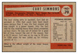 1954 Bowman Baseball #079 Curt Simmons Phillies NR-MT 497635