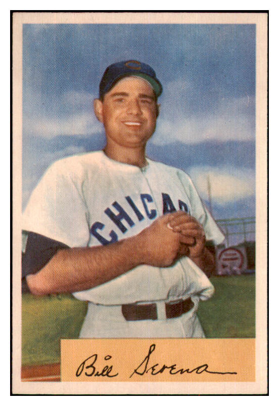 1954 Bowman Baseball #093 Bill Serena Cubs NR-MT 497650