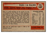 1954 Bowman Baseball #107 Paul Lapalme Pirates NR-MT 497667