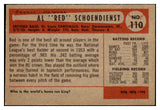 1954 Bowman Baseball #110 Red Schoendienst Cardinals EX-MT 497670