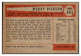 1954 Bowman Baseball #111 Murry Dickson Phillies NR-MT 497671