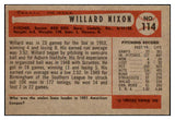 1954 Bowman Baseball #114 Willard Nixon Red Sox NR-MT 497674