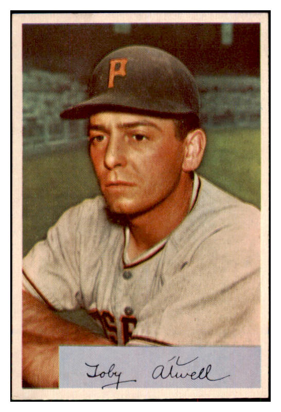 1954 Bowman Baseball #123 Toby Atwell Pirates NR-MT 497683