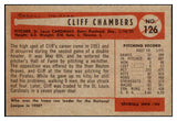 1954 Bowman Baseball #126 Cliff Chambers Cardinals NR-MT 497687