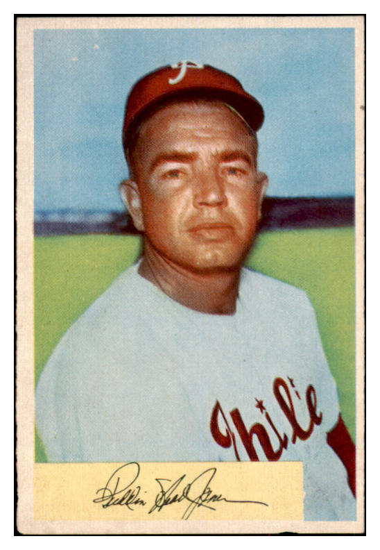 1954 Bowman Baseball #143 Willie Jones Phillies EX-MT 497707