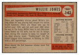 1954 Bowman Baseball #143 Willie Jones Phillies EX-MT 497707