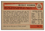 1954 Bowman Baseball #152 Mickey Vernon Senators EX-MT 497717