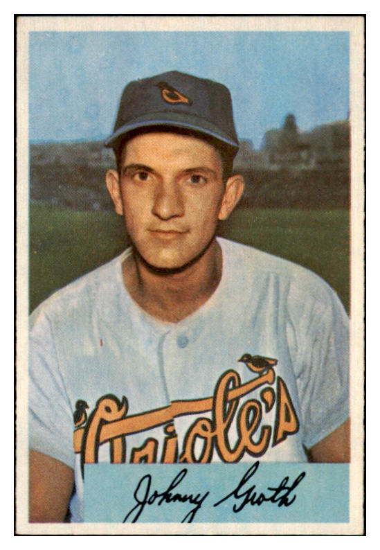 1954 Bowman Baseball #165 Johnny Groth Orioles NR-MT 497730