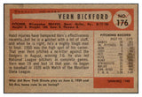 1954 Bowman Baseball #176 Vern Bickford Braves EX-MT 497741